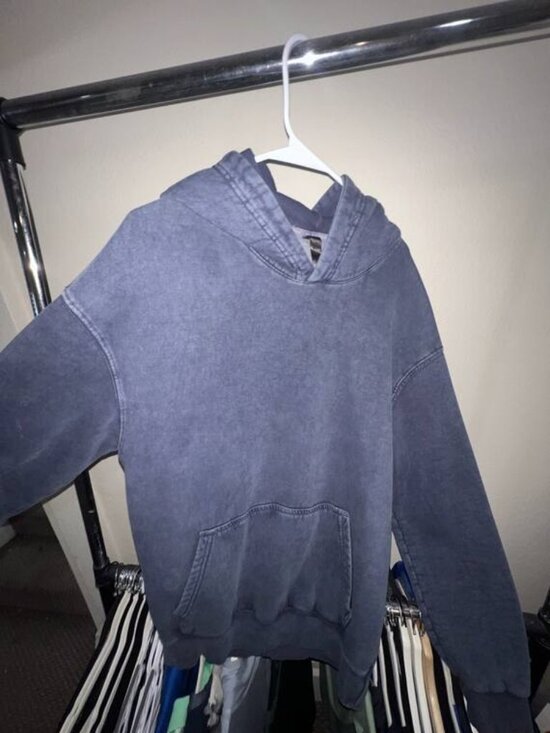 Other - Blue-Gray Washed Pullover Hoodie